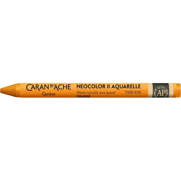 Caran dAche Crayon gras de couleur Neocolor 2 aquarellable Orange