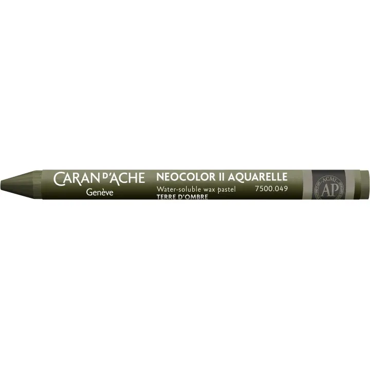 Caran dAche Crayon gras de couleur Neocolor 2 aquarellable Brun dombre