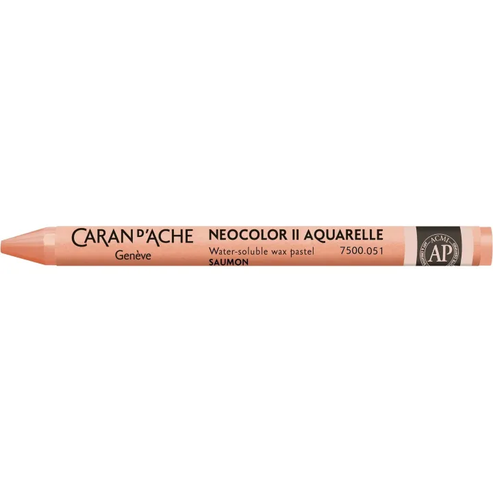 Caran dAche Crayon gras de couleur Neocolor 2 aquarellable Rouge saumon