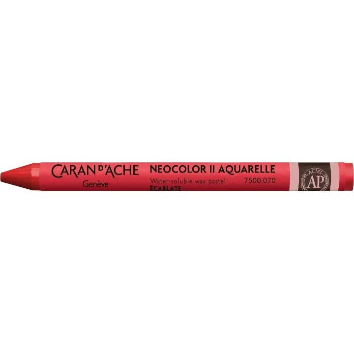 Caran dAche Crayon gras de couleur Neocolor 2 aquarellable Rouge écarlate