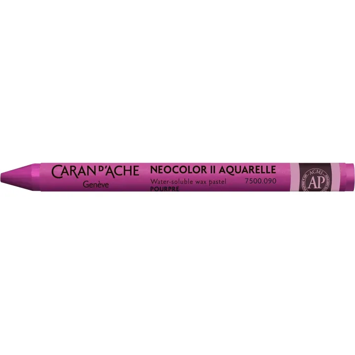 Caran dAche Crayon gras de couleur Neocolor 2 aquarellable Pourpre