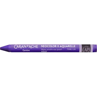 Caran dAche Crayon gras de couleur Neocolor 2 aquarellable Violet