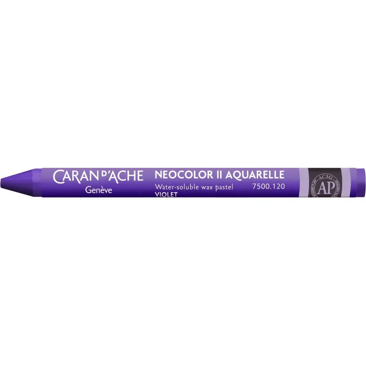 Caran dAche Crayon gras de couleur Neocolor 2 aquarellable Violet