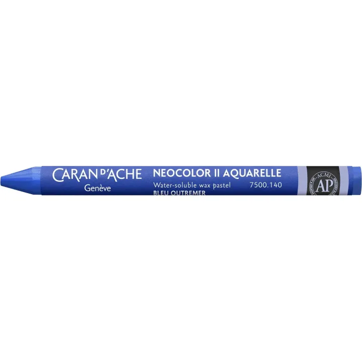 Caran dAche Crayon gras de couleur Neocolor 2 aquarellable Ultramarin