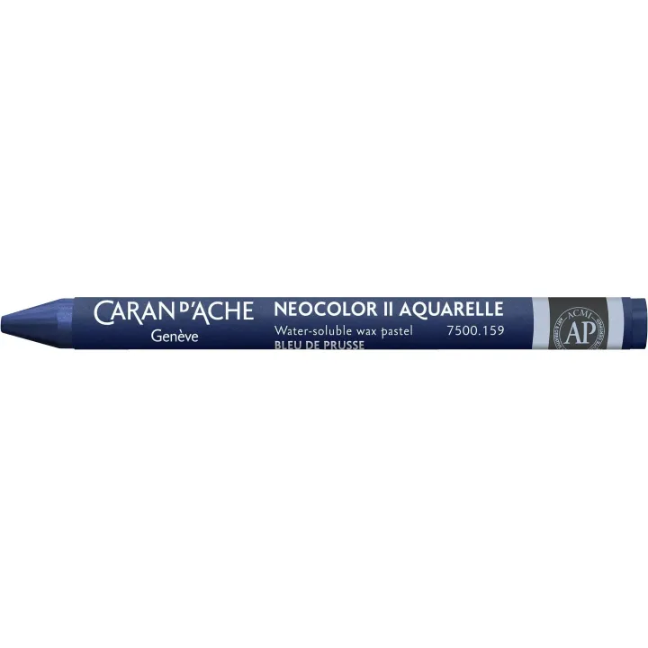 Caran dAche Crayon gras de couleur Neocolor 2 aquarellable Bleu de Prusse