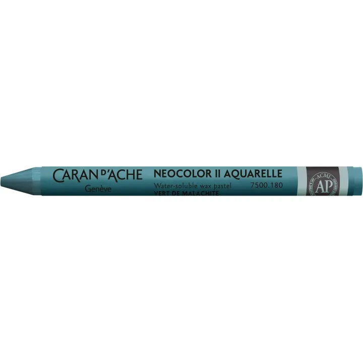 Caran dAche Crayon gras de couleur Neocolor 2 aquarellable Vert malachite