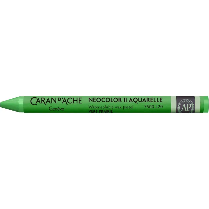 Caran dAche Crayon gras de couleur Neocolor 2 aquarellable Vert herbe