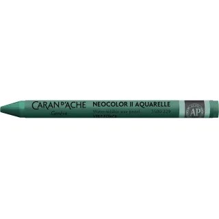 Caran dAche Crayon gras de couleur Neocolor 2 aquarellable Vert foncé