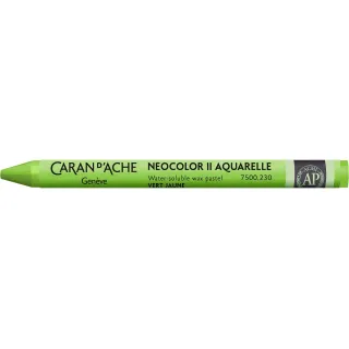 Caran dAche Crayon gras de couleur Neocolor 2 aquarellable Vert jaune