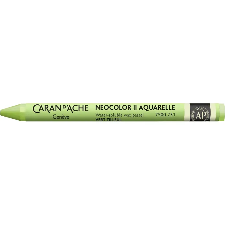 Caran dAche Crayon gras de couleur Neocolor 2 aquarellable Vert tilleul