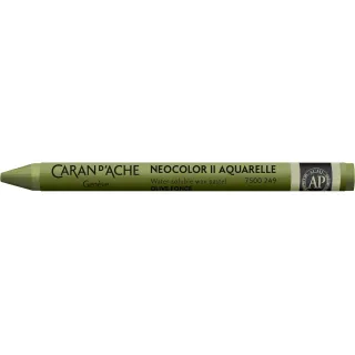 Caran dAche Crayon gras de couleur Neocolor 2 aquarellable Olive