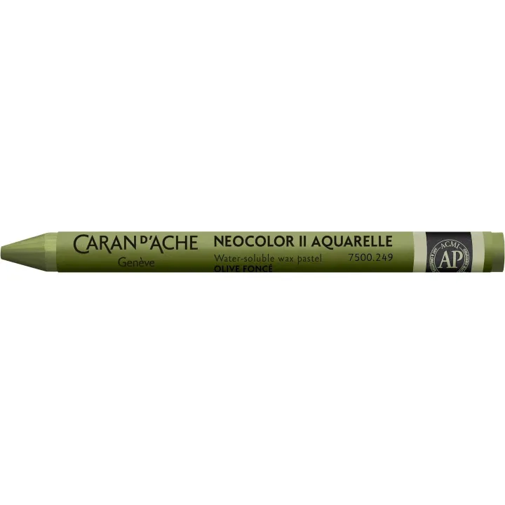 Caran dAche Crayon gras de couleur Neocolor 2 aquarellable Olive