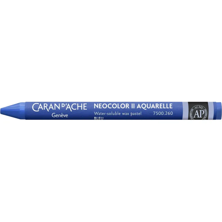 Caran dAche Crayon gras de couleur Neocolor 2 aquarellable Bleu