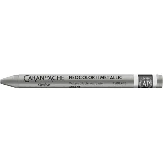 Caran dAche Crayon gras de couleur Neocolor 2 aquarellable Argent