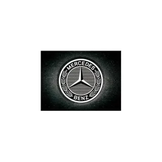 Nostalgic Art Aimant Mercedes Benz Logo 1 Pièce-s, Gris-Noir-Blanc