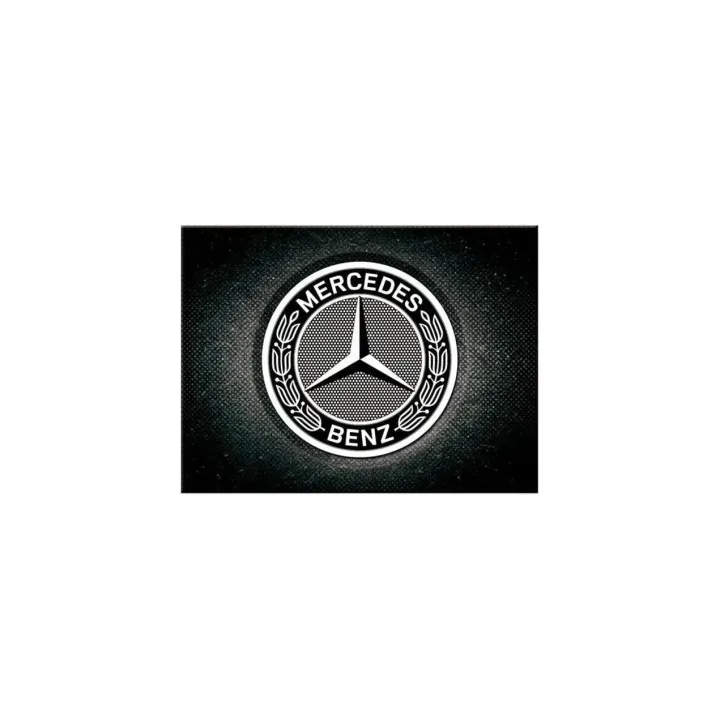 Nostalgic Art Aimant Mercedes Benz Logo 1 Pièce-s, Gris-Noir-Blanc