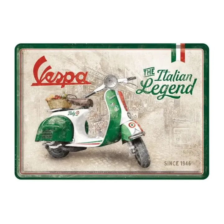 Nostalgic Art Carte postale Vespa 14 x 10 cm