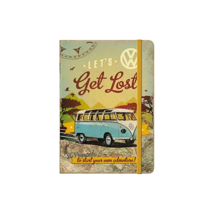 Nostalgic Art Bloc-notes VW Bus A5, Pois, Multicolore