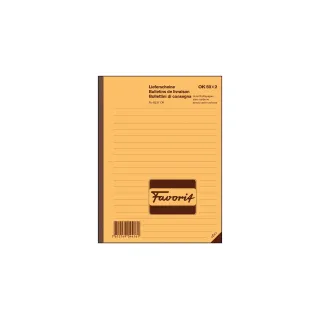 Favorit Cahier autocopiant A5 Bons de livraison, 50 x 2 feuilles