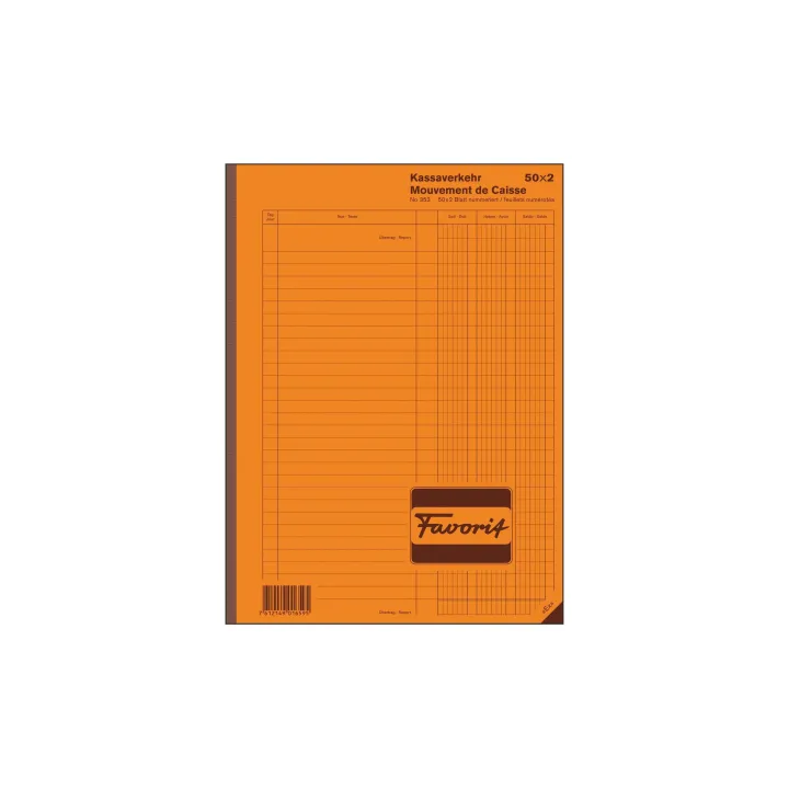 Favorit Cahier autocopiant A4 Trafic de caisse, 50 x 2 feuilles