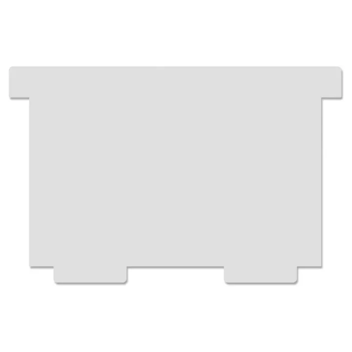 Styro Boîte à fiches Plaques pivotantes A7 horizontal, Gris, 2 pièces