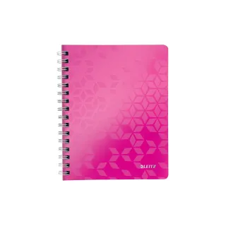 Leitz Carnet de notes WOW College A5, À carreaux, Rose