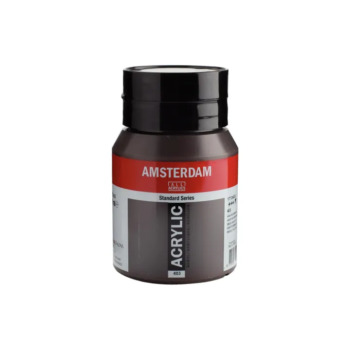 Amsterdam Peinture acrylique Standard 403 Marron semi-opaque, 500 ml