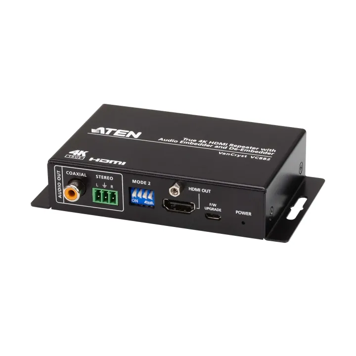Aten VC882 Répéteur HDMI True 4K intégration et extraction audio