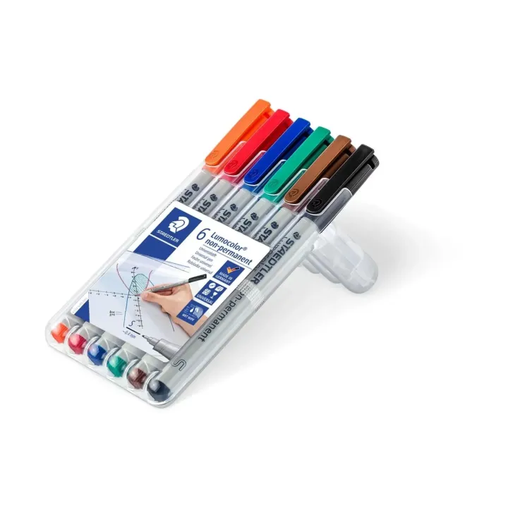 Staedtler Marqueur effaçable Lumocolor 311 6 pièces