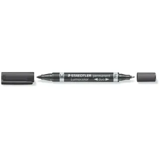 Staedtler Marqueur indélébile Lumocolor Duo 348 Noir