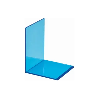 Maul Serre-livres en acrylique néon 10 x 10 x 13 cm, bleu, 2 pcs.
