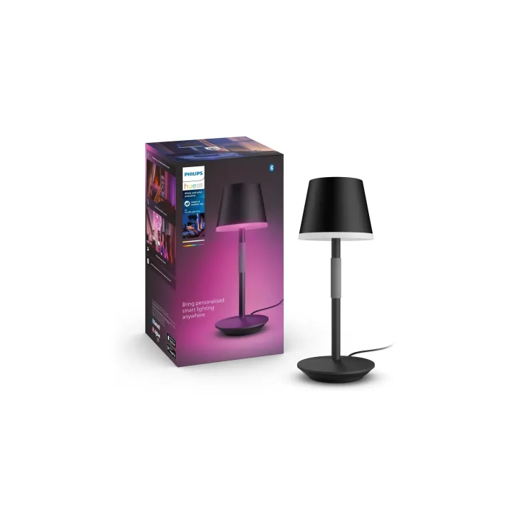 Philips Hue White & Col. Amb. Go Lampe de table portable noire 370 lm