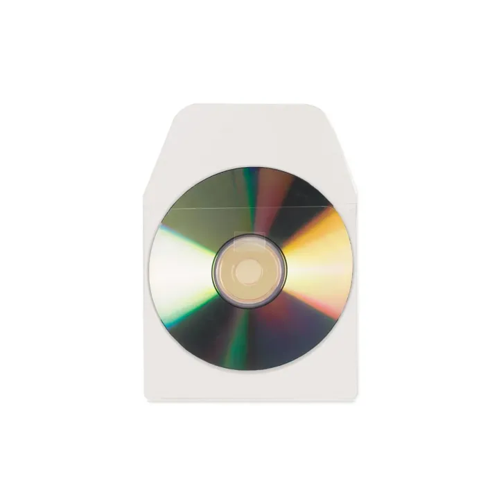 3L Housse pour CD-DVD avec rabat Transparent, 100 pièces