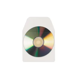 3L Housse pour CD-DVD avec rabat Transparent, 10 pièces