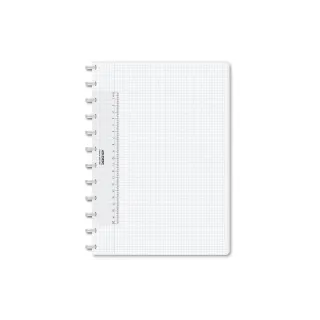 Adoc Carnet de notes Pap-Ex Colorline A4, quadrillé, Transparent