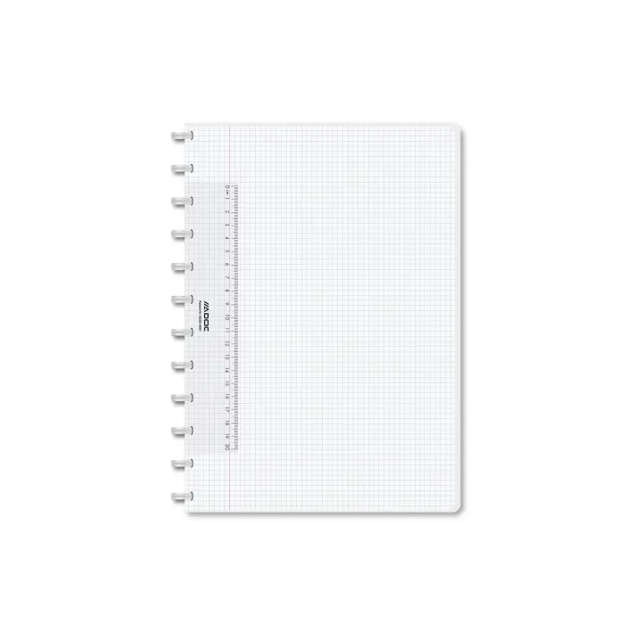 Adoc Carnet de notes Pap-Ex Colorline A4, quadrillé, Transparent