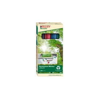 edding Marqueur indélébile 22 EcoLine 4 pièces, multicolore