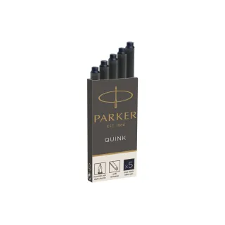 Parker Cartouche d’encre Quink Z 44 Noir-Bleu, 5 pièces