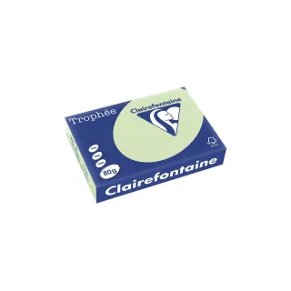 Clairefontaine Papier pour photocopie Trophée Colored Copy FSC A3, Vert clair, 80 g-m²