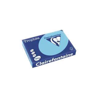 Clairefontaine Papier pour photocopie TrophéeColoredCopy FSC A4, Bleu foncé,120 g-m²