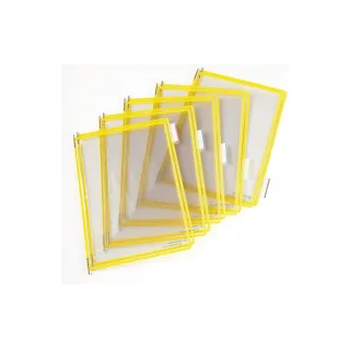 Tarifold Porte-documents Pochettes transparentes T-Display Jaune 10 pièces