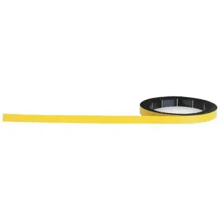 Magnetoplan Bande magnétique PVC 5 mm x 1 m, Jaune