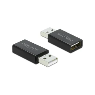 Delock Adaptateur USB 2.0, bloqueur de données Connecteur USB A - Prise USB A