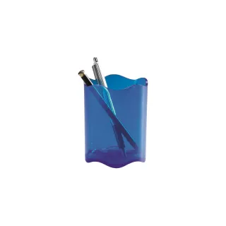 DURABLE Pot à crayons Trend Bleu-Transparent