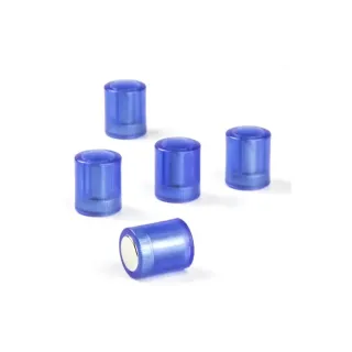 supermagnete Aimant Cylindrique 5 Pièce-s, Bleu-Transparent