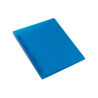 Kolma Classeur à anneaux Easy O 3 cm, Bleu-Transparent