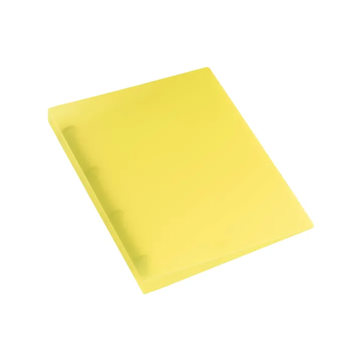 Kolma Classeur à anneaux Easy O 3 cm, Jaune-Transparent