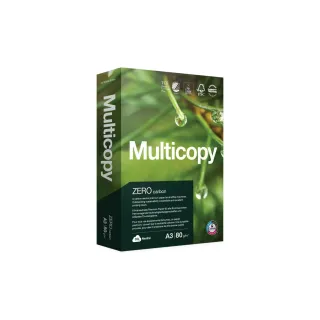 Multicopy Papier pour photocopie Zero A3, Blanc, 80 g-m², 500 Feuille