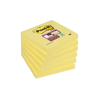 Post-it Fiche de bloc-notes Super Sticky 7.6 x 7.6 cm, 6 blocs