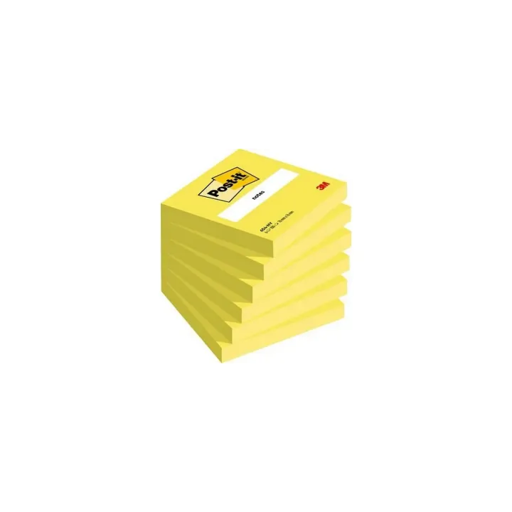 Post-it Fiche de bloc-notes Post-it 7.6 x 7.6 cm, 6 blocs